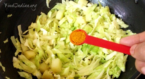 cabbage curry with mustard sauce 6