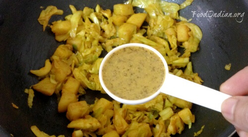 cabbage curry with mustard sauce 8