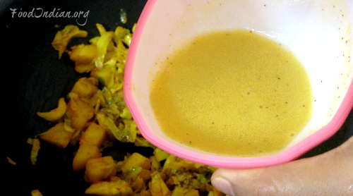 cabbage curry with mustard sauce 9