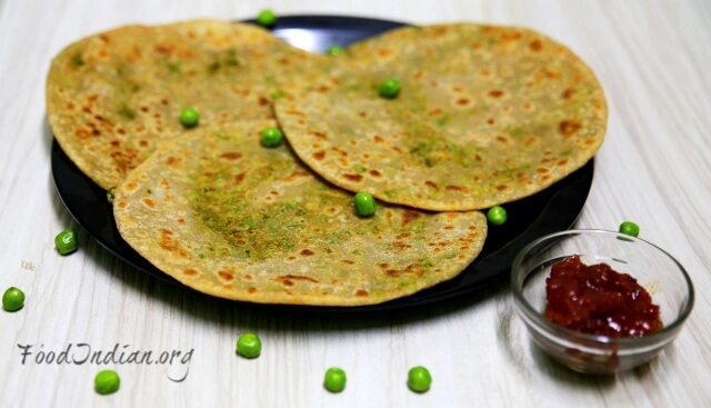 green pea paratha 14