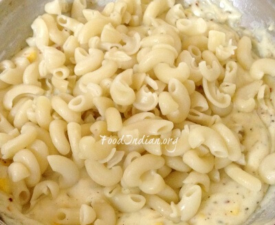 macaroni with white sauce 8